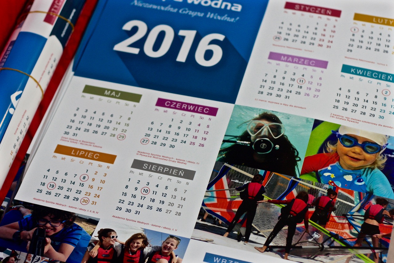 kalendarz grupy wodnej 2016